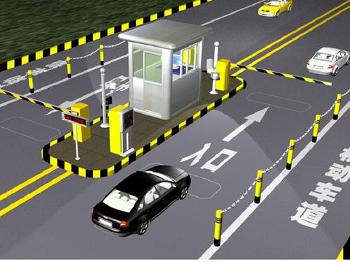 Fuyong intelligent parking lot gate new grace debugging - shajing license plate recognition gate advantages